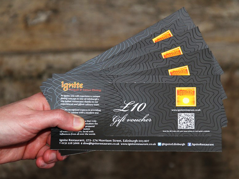 gift vouchers Edinburgh